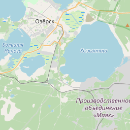 Озерск карта